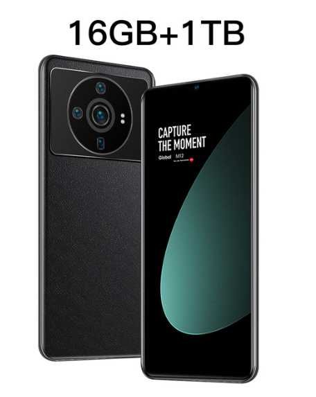 Smartfon  M12 Ultra,nowosc 2023 6.8 cal 16gb + 1TB