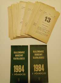 Kartka z kalendarza zdzieraka 1984