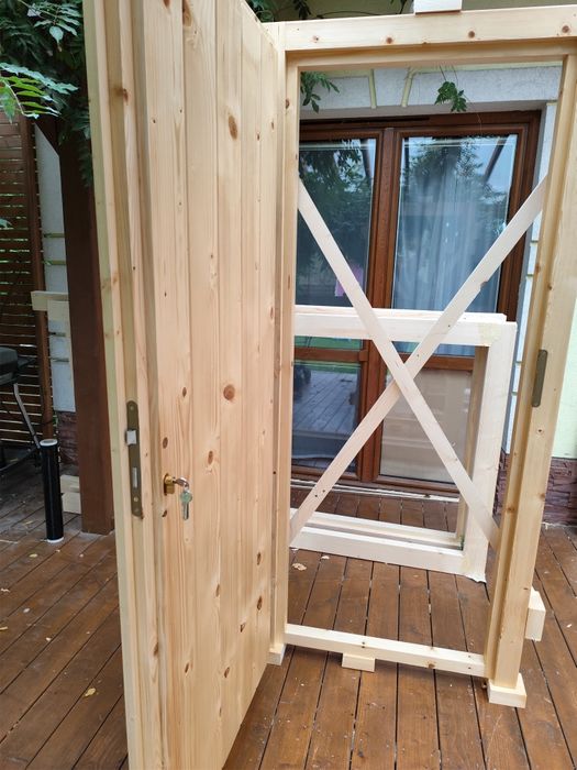 Drzw ocieplanei 65mm domków drewnianych gospodarcze piwnicze