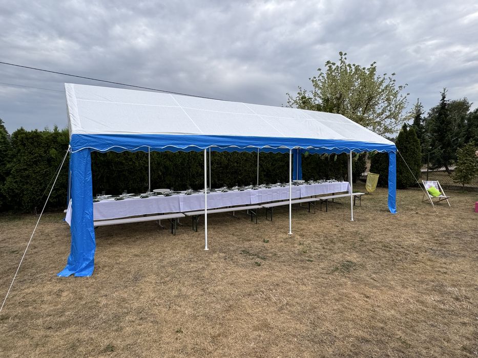 Nowy namiot imprezowy 4x8