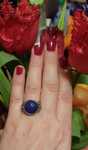 Pierścionek srebrny 925, sygnet, 58 Thomas Sabo z lapis lazuli
