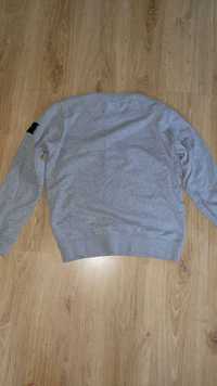 sweter stone szary crewneck