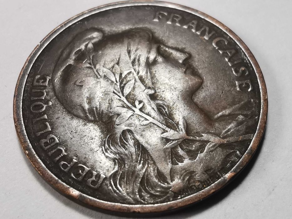 5 centimes 1913r. - Francja III Republika - rzadszy rocznik