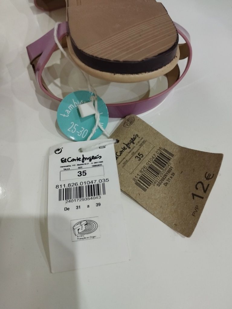 Sandálias Unit Shoes Novas - Tam.35
