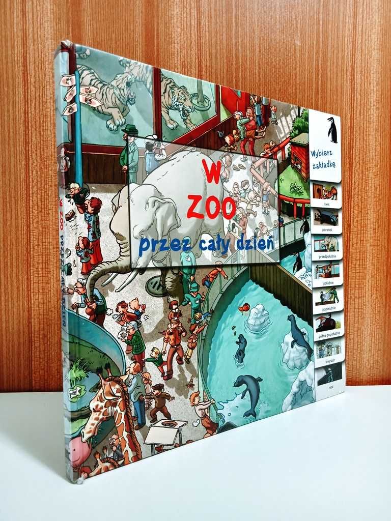 W ZOO PRZEZ CAŁY DZIEŃ Książka edukacyjna dla dzieci