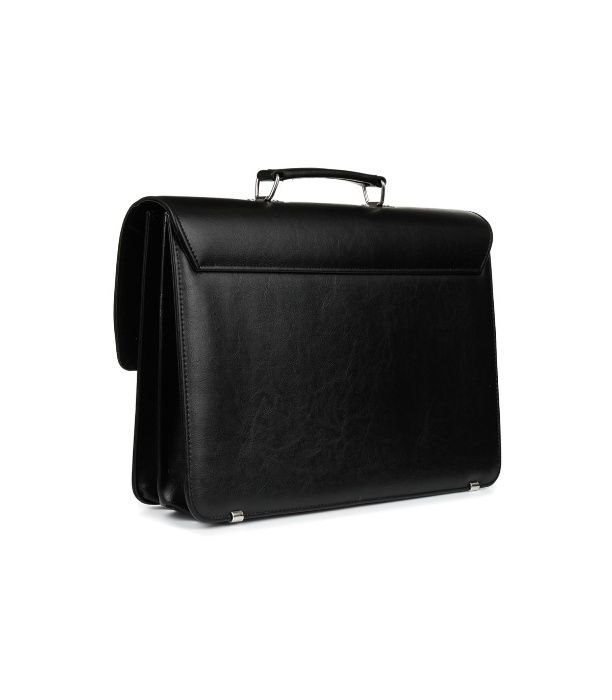 Czarna aktówka NESESER męska eko skóra elegancka