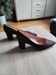 Buty zamszowe brązowe