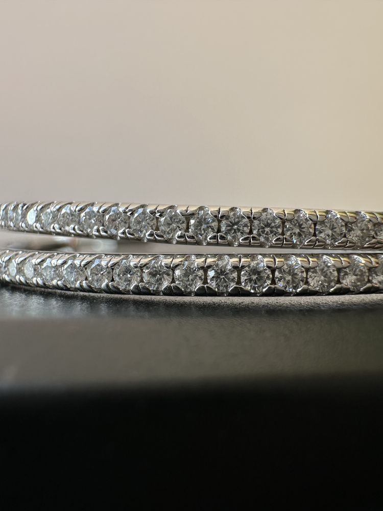 Серьги конго серебро 925, муссанит, серьги кольца, сережки,