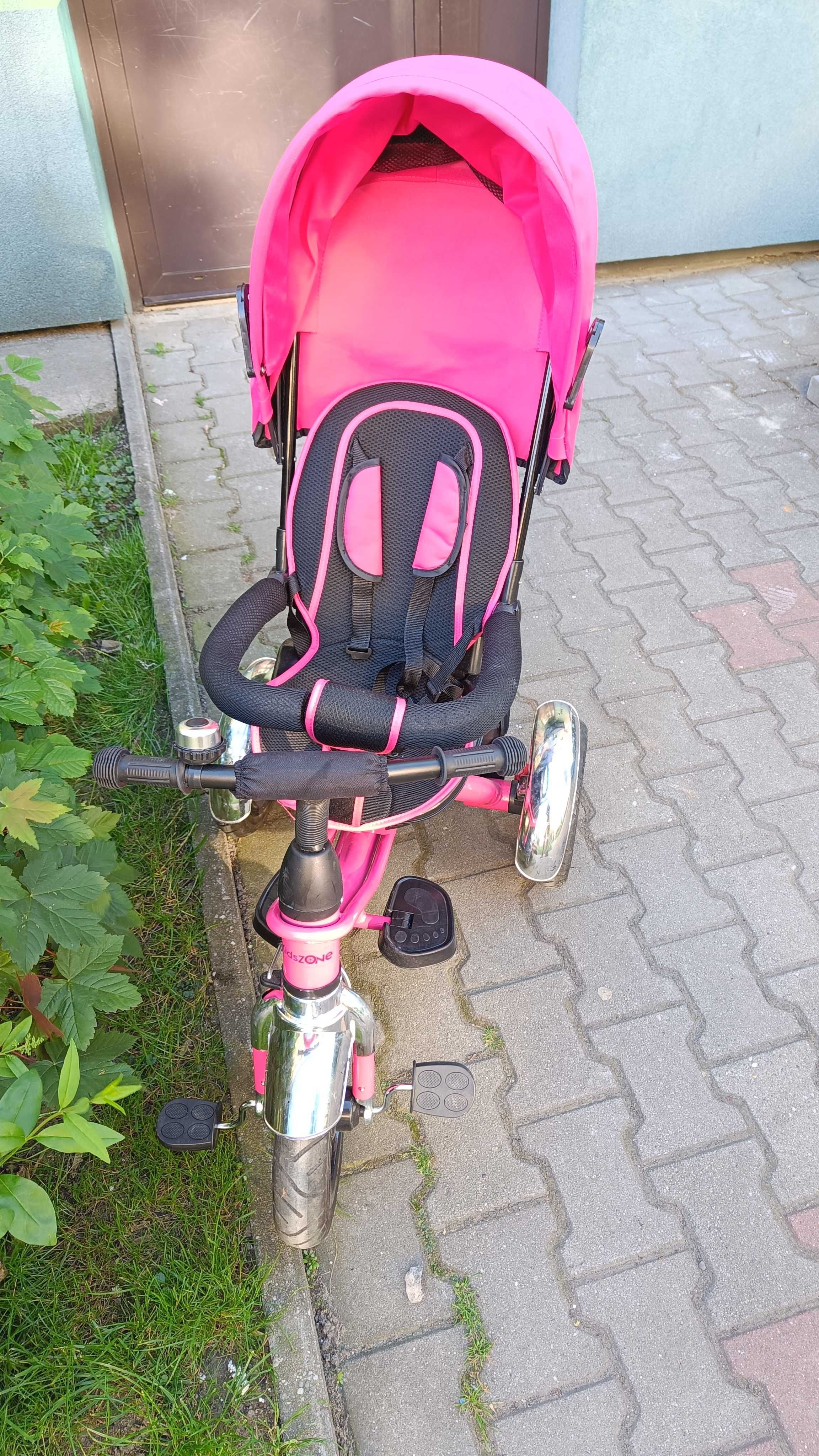 Rower rowerek trójkołowy Kids Zone różowy