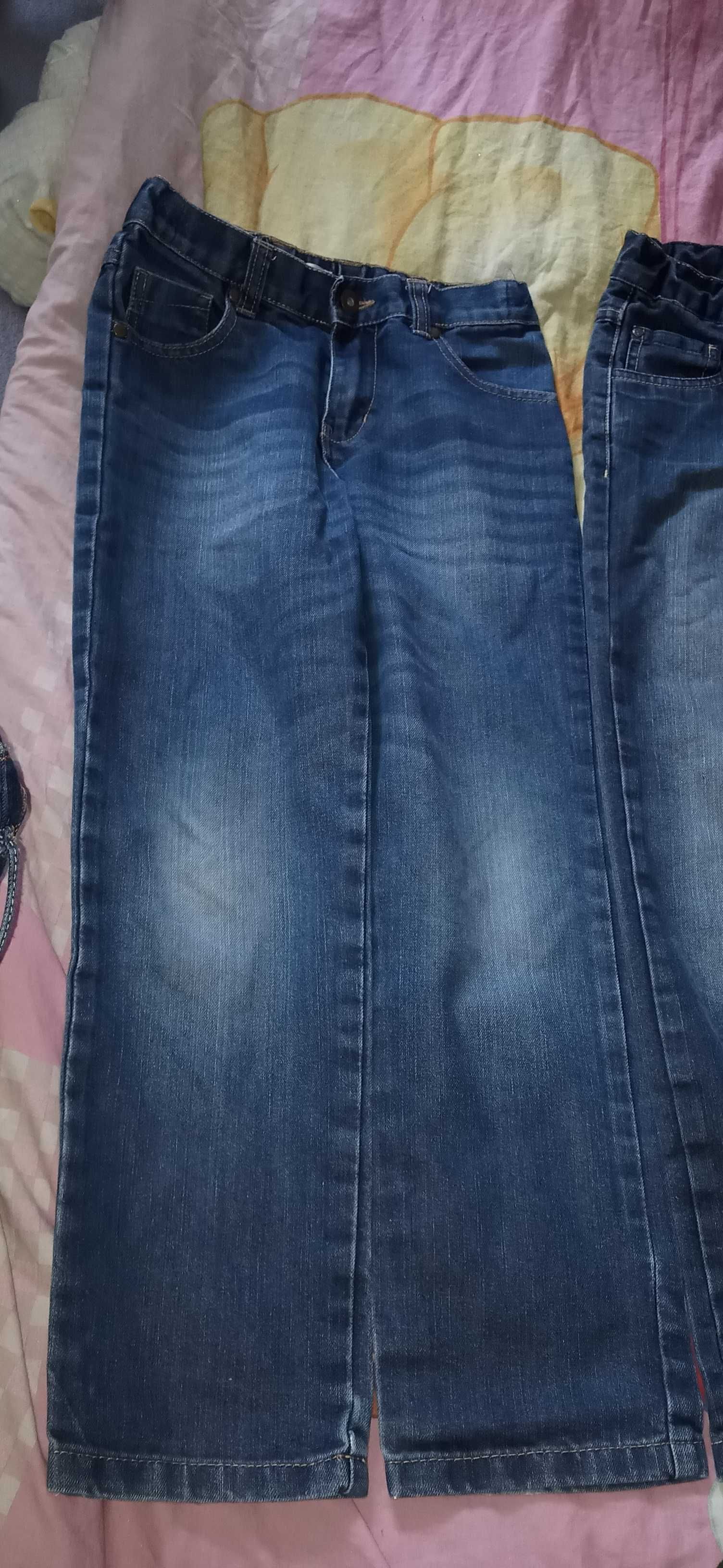 Spodnie jeansowe chłopięce r. 140 2 pak