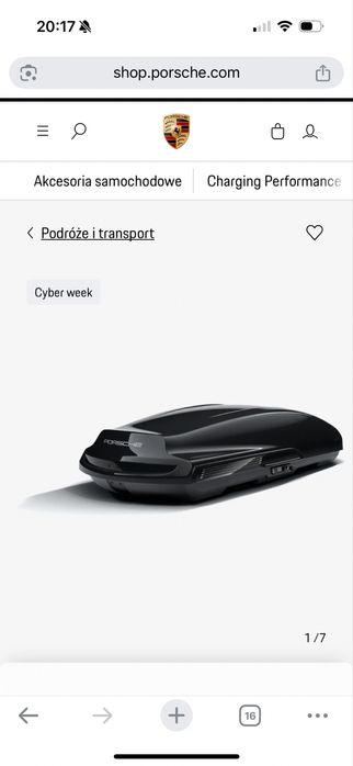 Bagaznik na dach Porsche