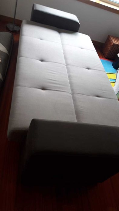 Sofá 3 lugares cinza