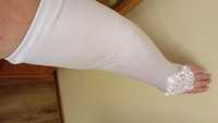 Rękawiczki białe ślubne