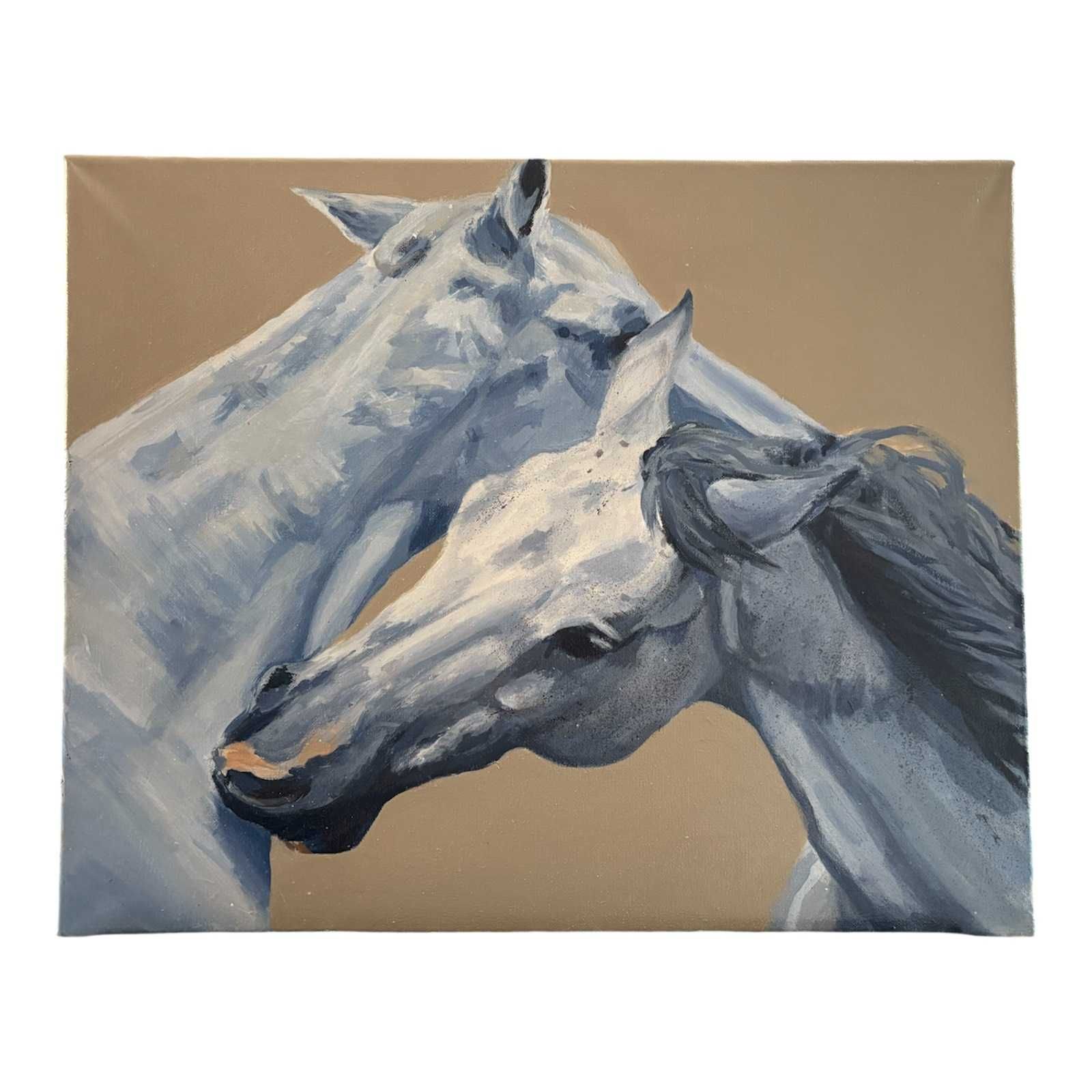 Obraz na sprzedaż – akryl na płótnie 50x40 cm , konie
