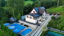Willa w Bieszczadach 12 os Na Wyłączność. JACUZZI, Balia, Sauna i SALA