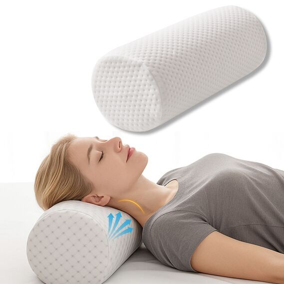 Подушка валік ортопедична меморі з ефектом пам'яті латексна. 40х15х15.