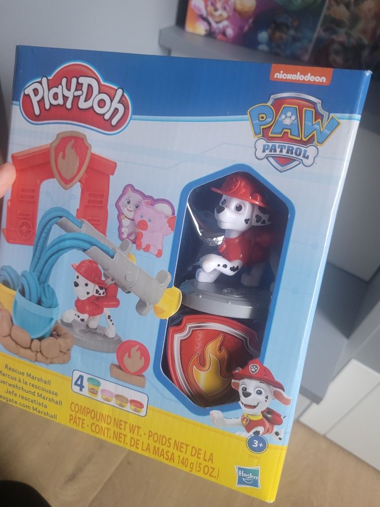 Psi Patrol zestaw ciastoliny PlayDoh + puzzle  4 w 1 zafoliowane