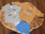 Zestaw niemowlęcy chlopięcy 68 cm Hm bluza t shirt i szorty