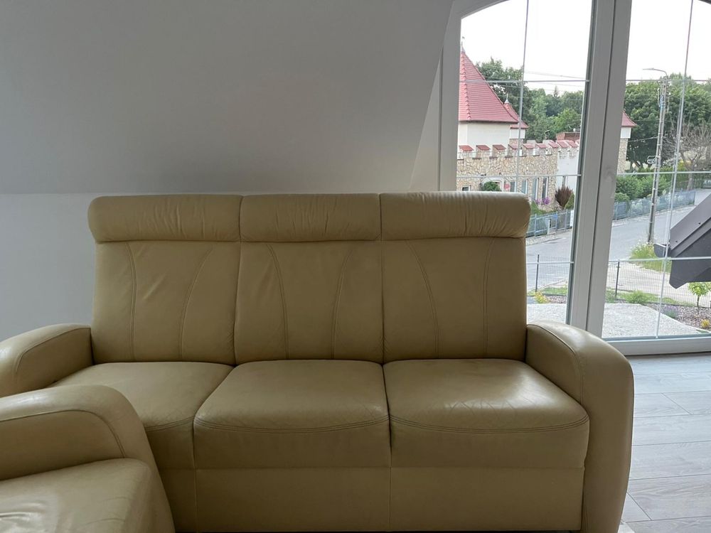 Kanapa , fotel , komplet wypoczunkowy , skora , Kler