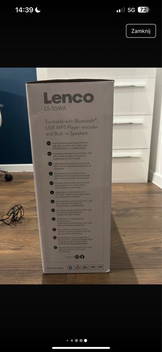 Gramofon/ odtwarzacz płyt winylowych