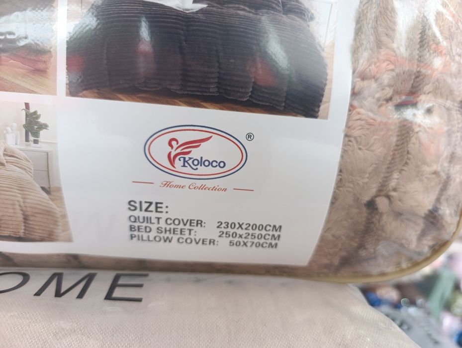 Велюрові комплекти шарпей євро Koloco. Теплі зимові.