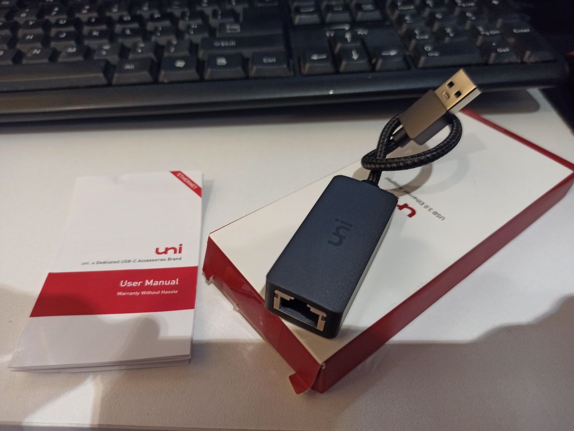 Adapter usb 3.0 ethernet internetowy uni jak nowy