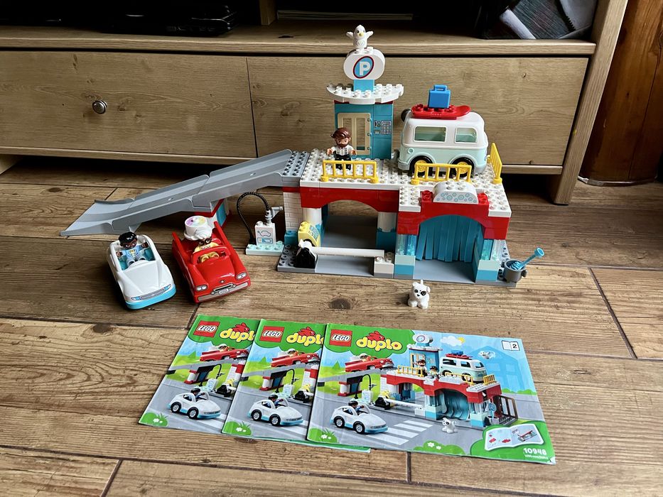 Lego duplo parking myjnia