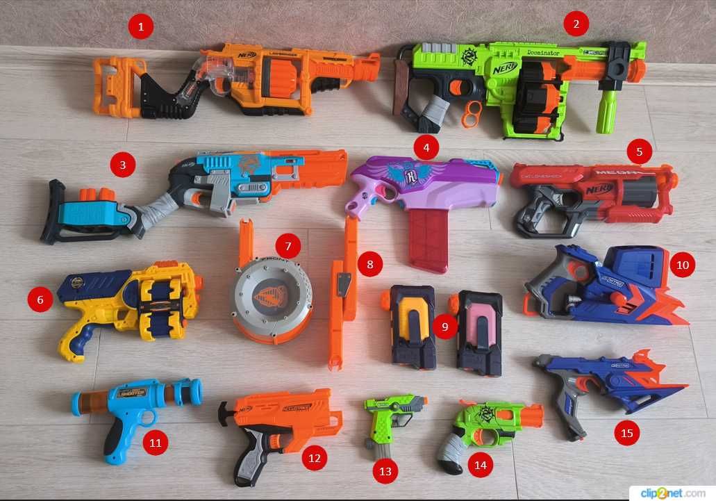 Бластери Nerf, SledgeFire, Doominator, Lawbringer
