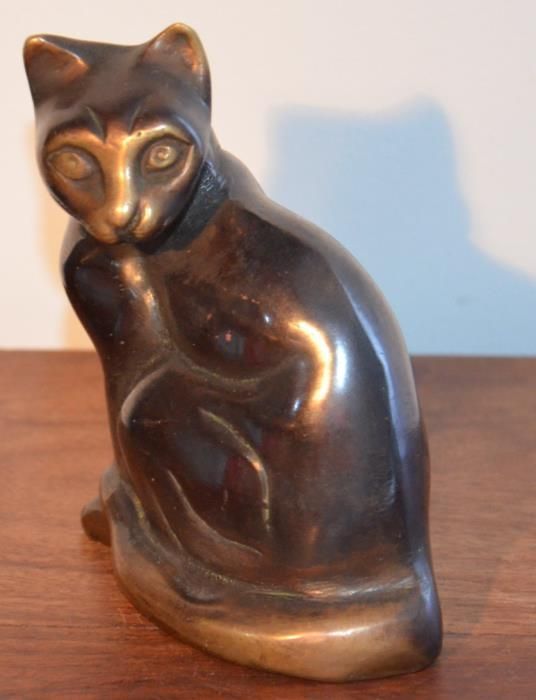 Estatueta GATO em liga de metais nobres