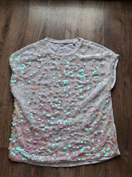 T-shirt z cekinami rozmiar 158/164