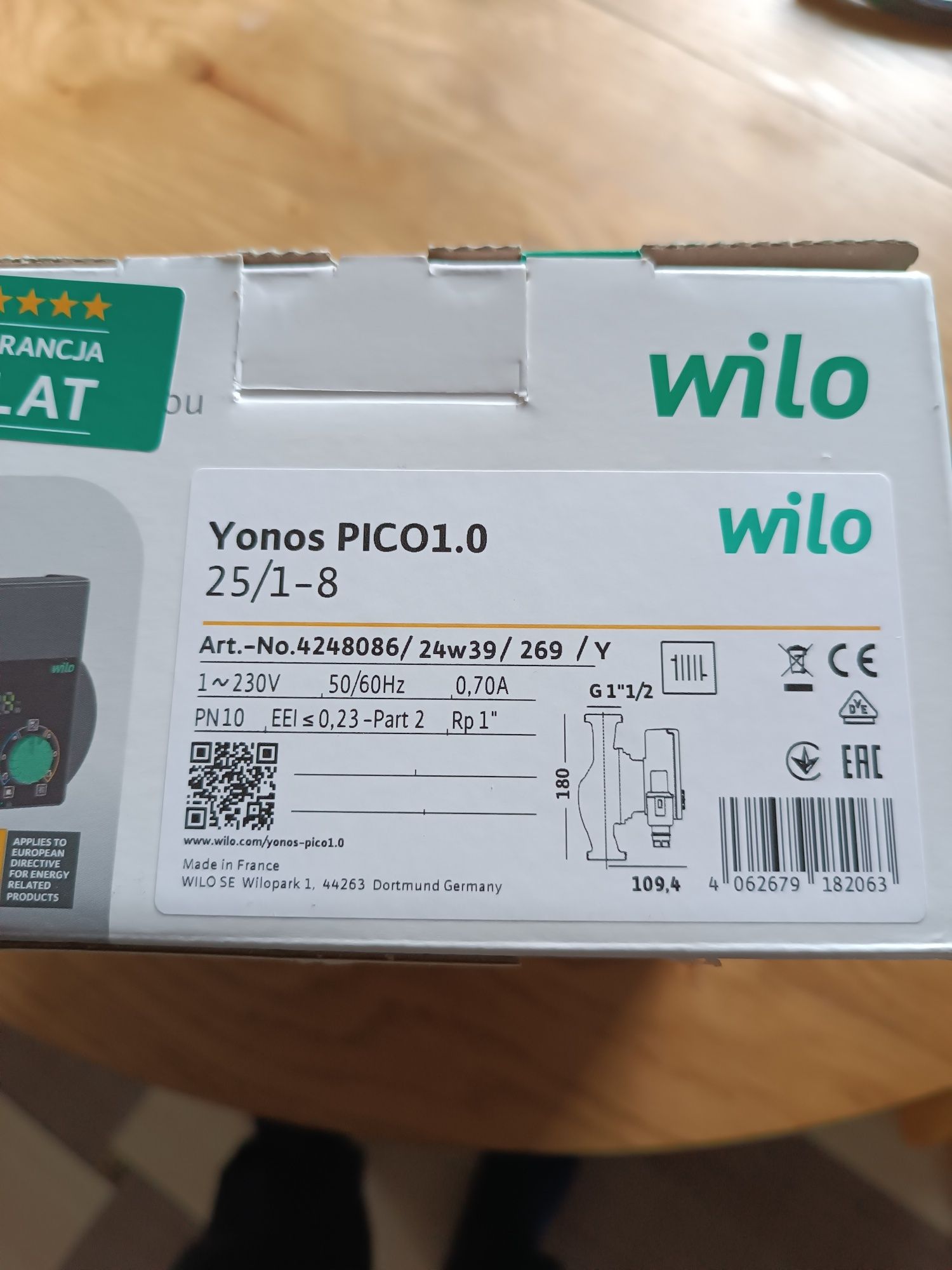 Pompa wilo pico 1.0 25/1-8
