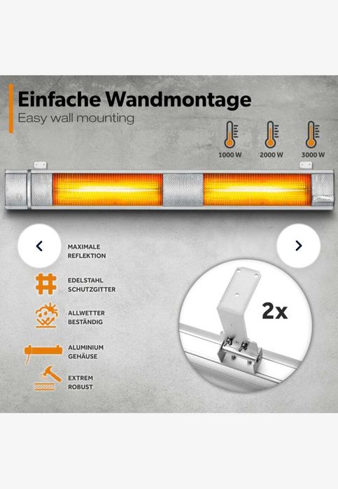 Grzejnik na poczerwień 3000w