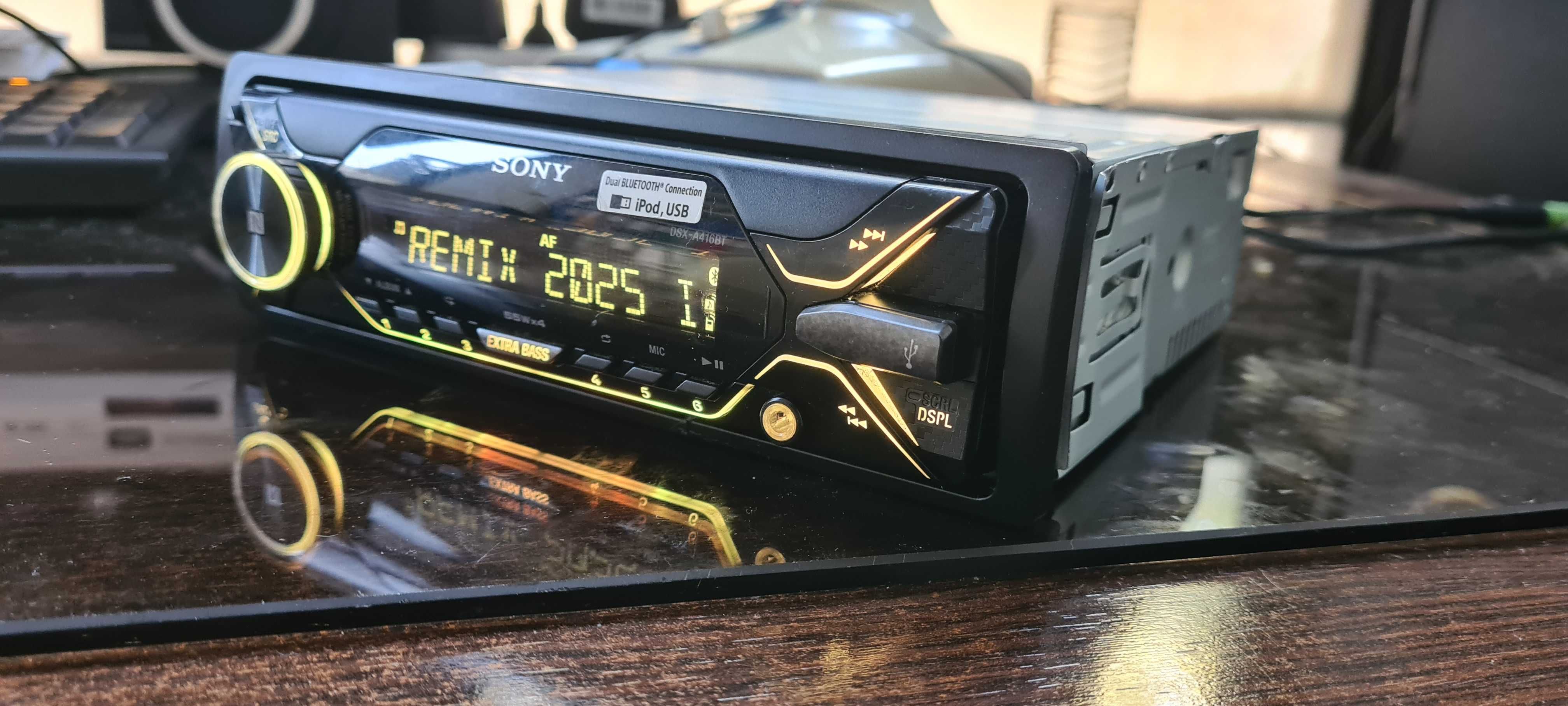 Auto radio auto Sony DSX-A416BT com Bluetooth
