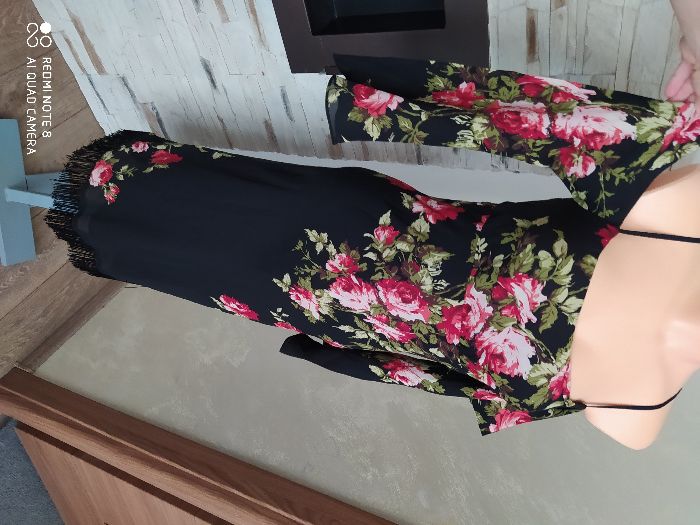 Długa sukienka hiszpanka Nicole Miller r. XXXS