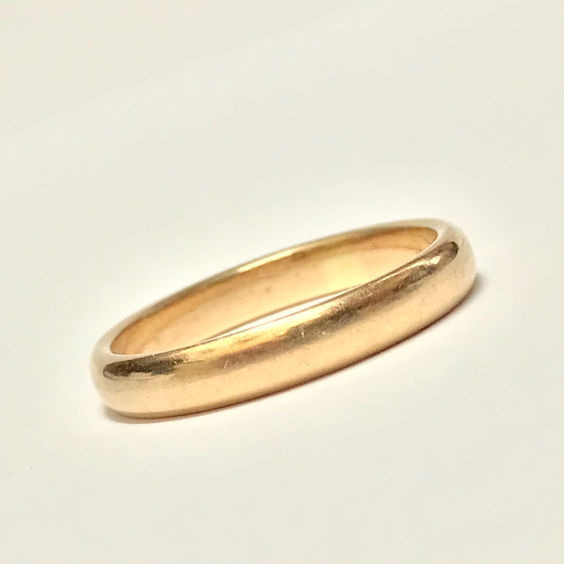 Złota OBRĄCZKA męska 14K cudowna KLASYCZNA r. 18