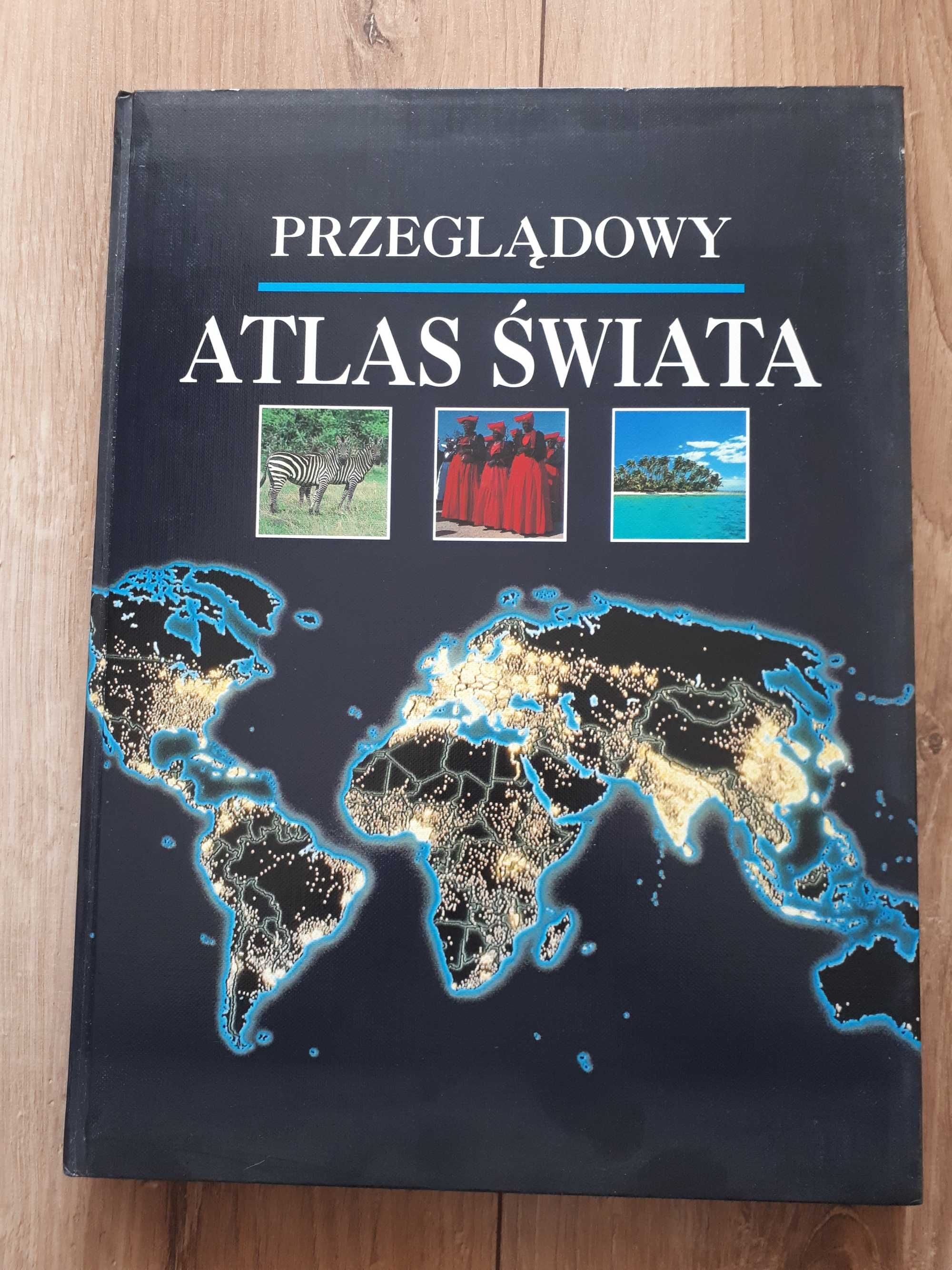 Atlas Świata bardzo precyzyjne mapy poparte ilustracjami