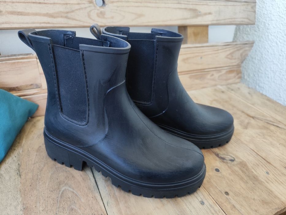 Botas de chuva usadas