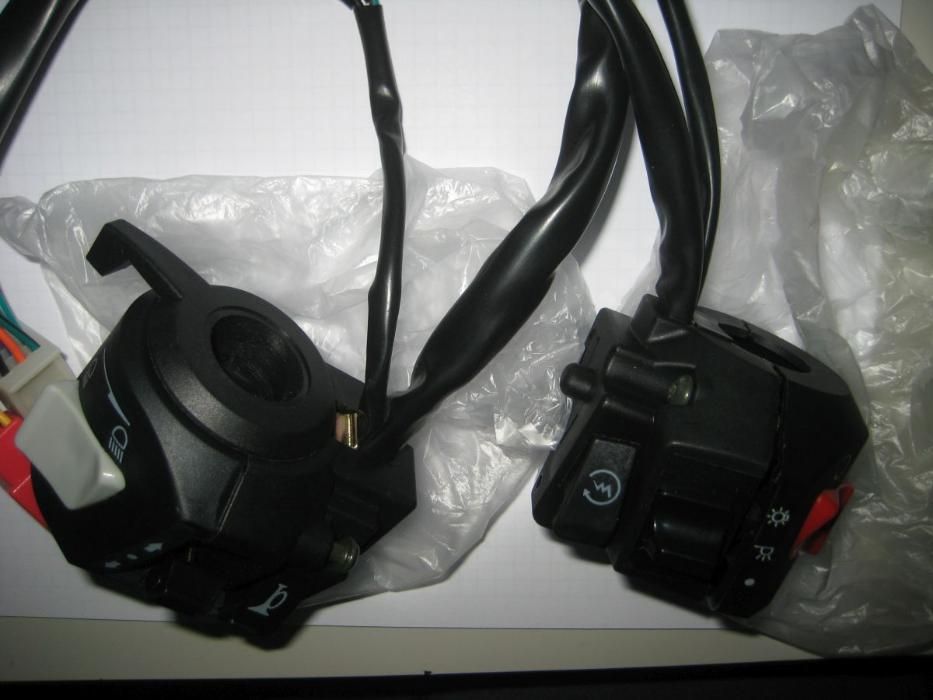 conjunto de controles de direcção de motociclo novos