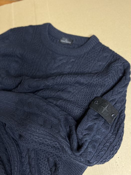 Вязаный свитер Stone Island оригинал размер XL - L винтаж