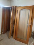 Conjunto Portas madeira maciça com aro