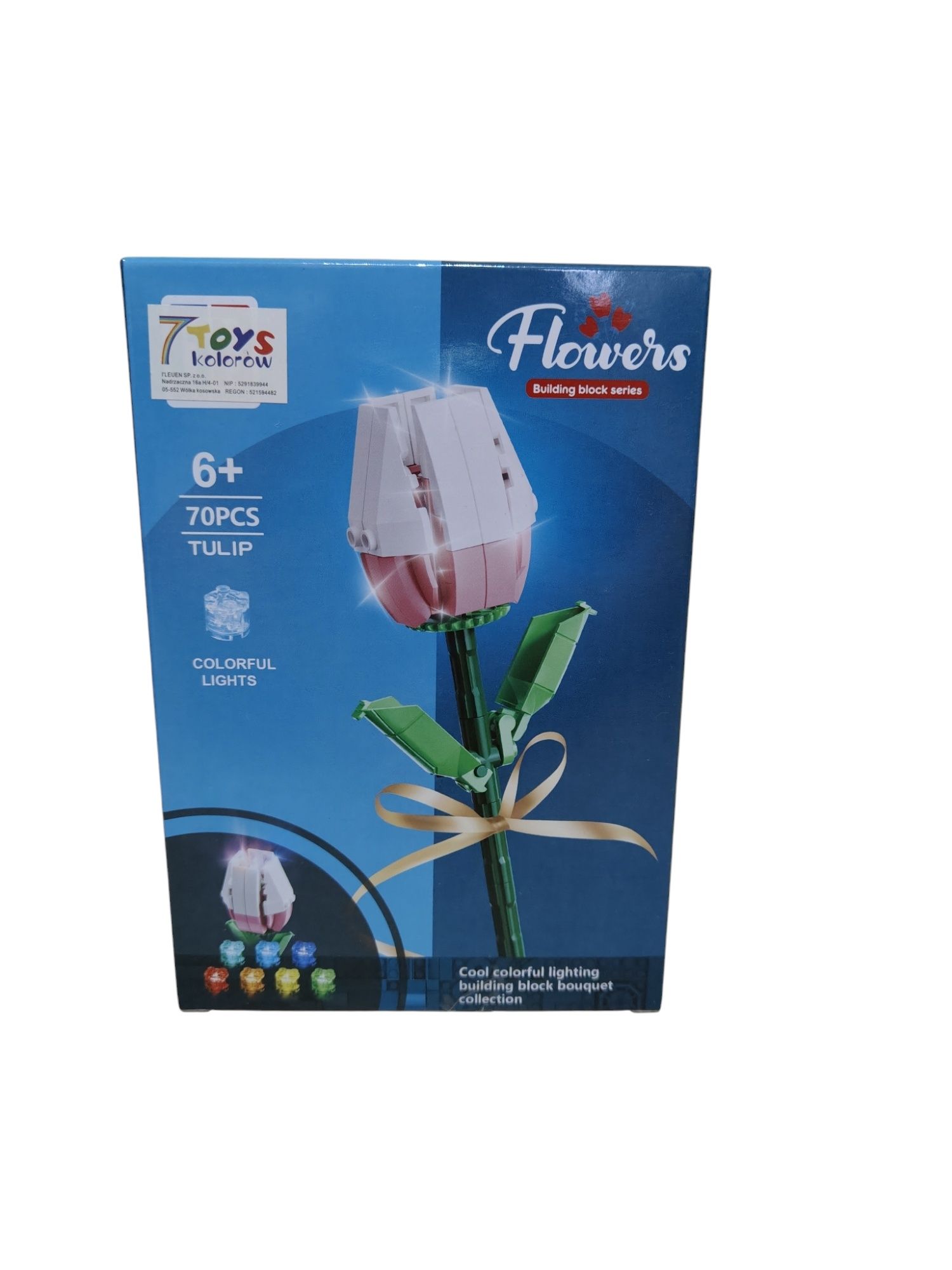 Klocki świecący tulipan