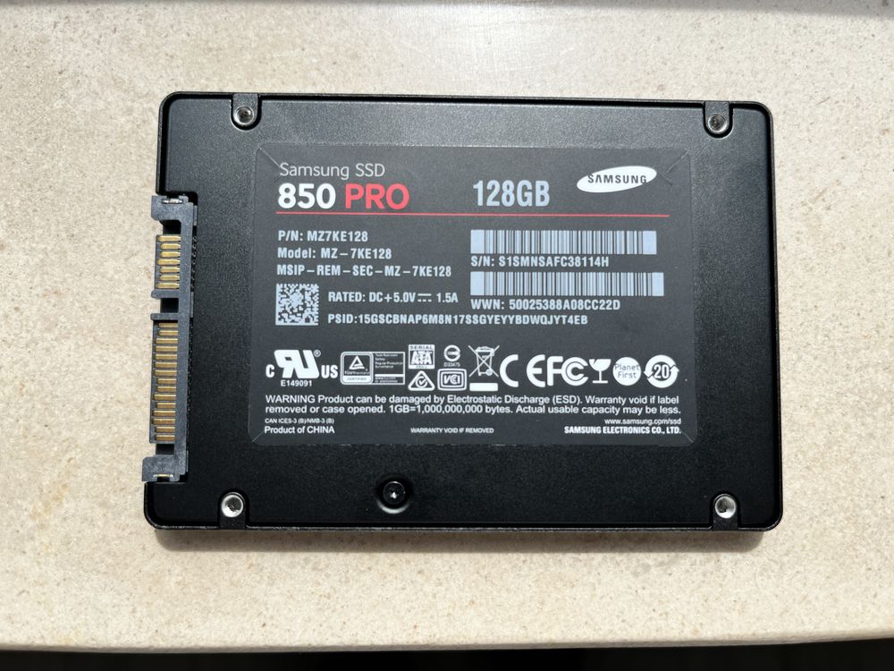 Samsung SSD 850 Pro 128gb