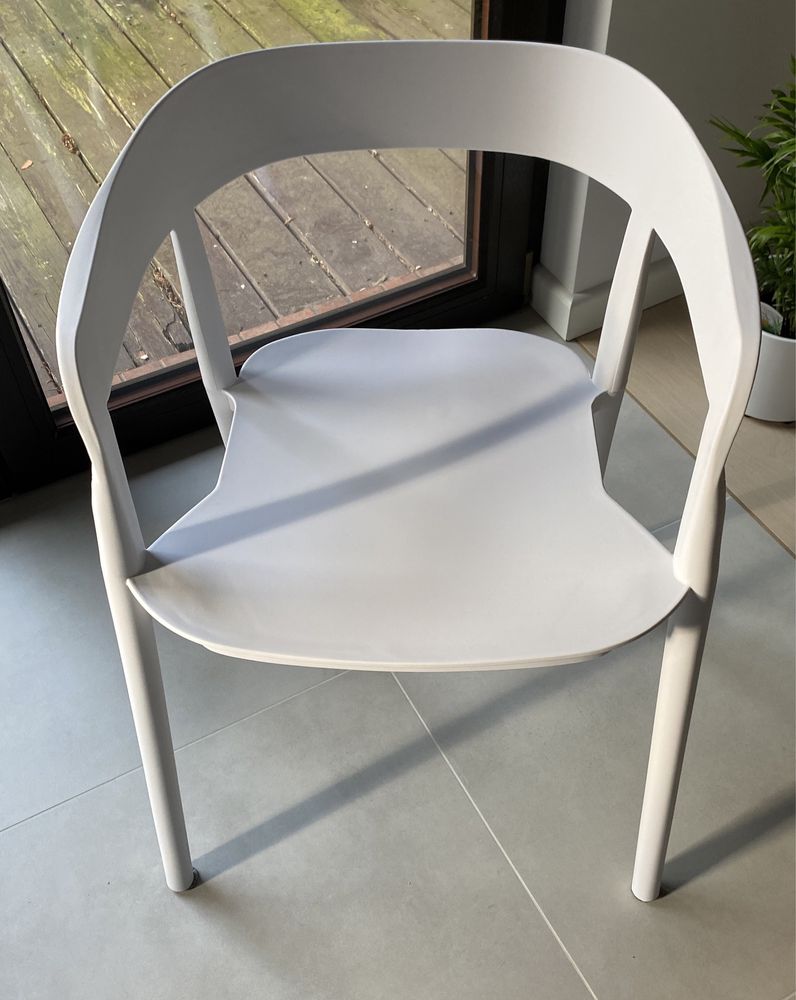 Krzesło Design Brett Białe Nowoczesne