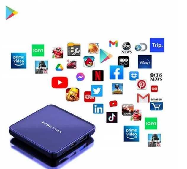 Smart TV BOX 4/64GB 4K Android 12 WIFI Adapter TV przystawka PROM