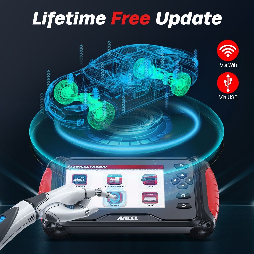 Máquina de diagnóstico Auto Ancel FX8000 Actualização vitalícia NOVO