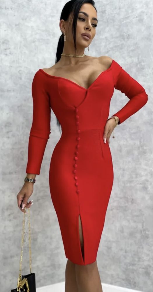 Piekna sukienka S/M czerwona