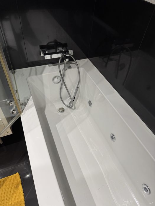 Banheira Hidromassagem + Guarda Vidro + Torneira completa