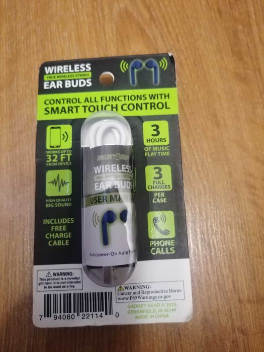 Słuchawki bezprzewodowe douszne Gadget Gear