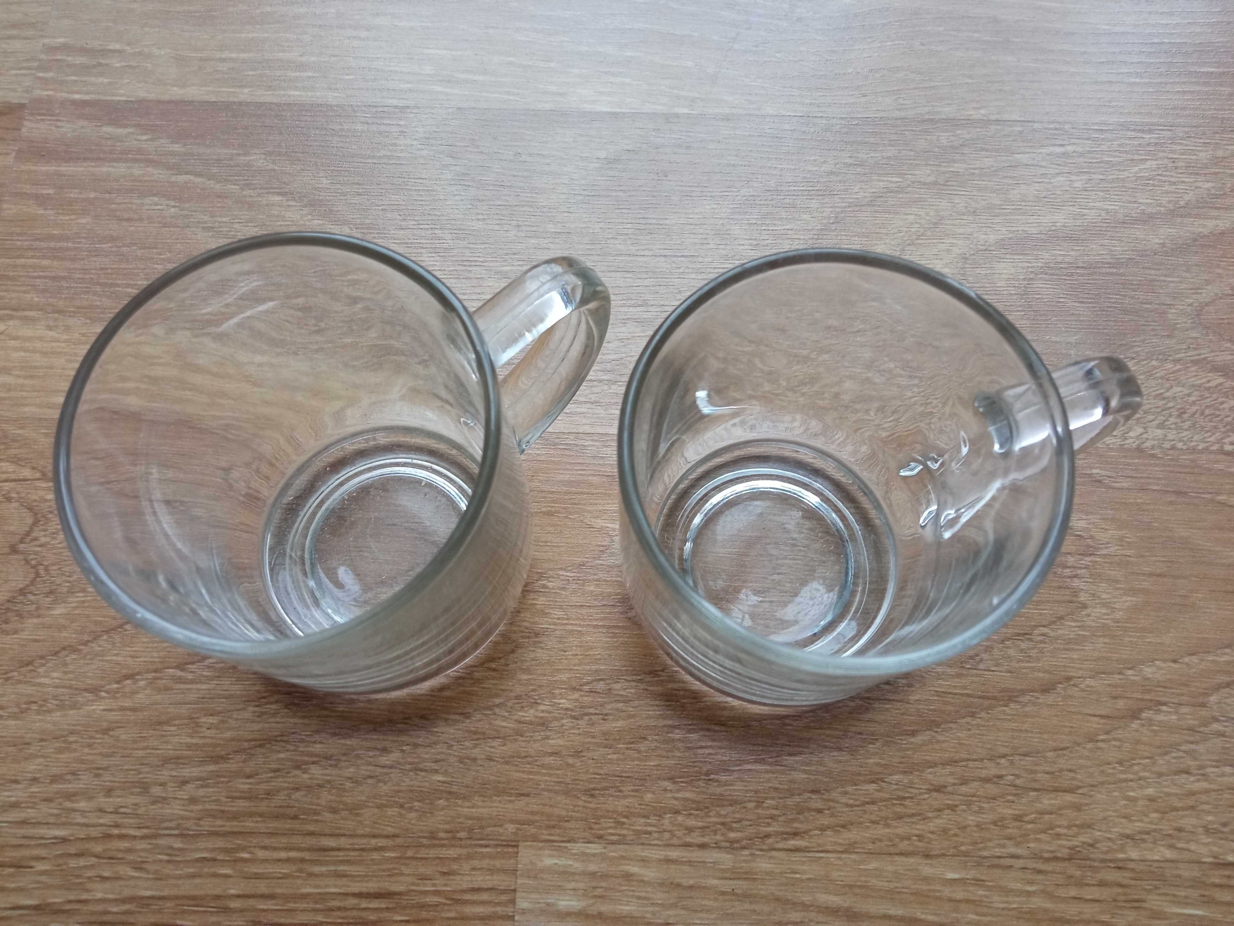 Dwie szklanki 150 ml przezroczyste z uchem IMG Indonesia Szklanka