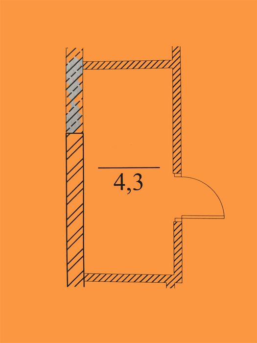 Оренда 4,3 m2 комора, кладова, комірка, кладовка